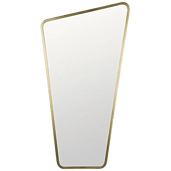 Noir Furniture Juliet Mirror in Steel with Brass GMIR163MB