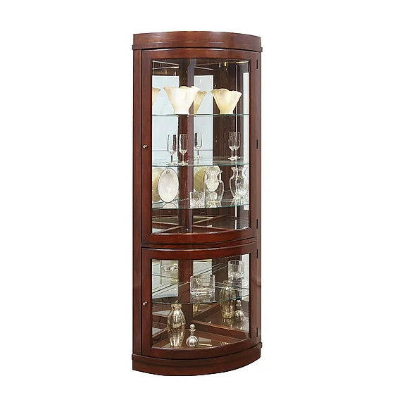 Pulaski Chocolate Cherry Corner Curio PROMO
