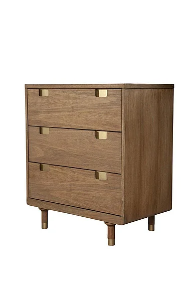 Alpine Furniture Easton Three Drawer Small Chest in Sand 2088-04