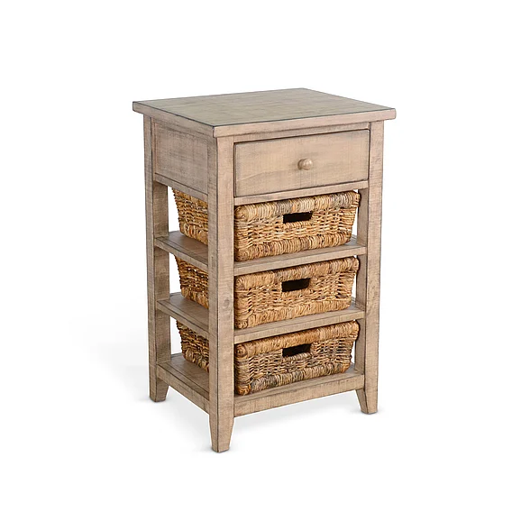 Sunny Designs Beach Pebble Storage Table 2093BP