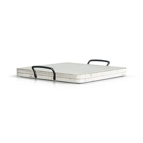 Sunny Designs White Sand Ottoman Tray 2098WS