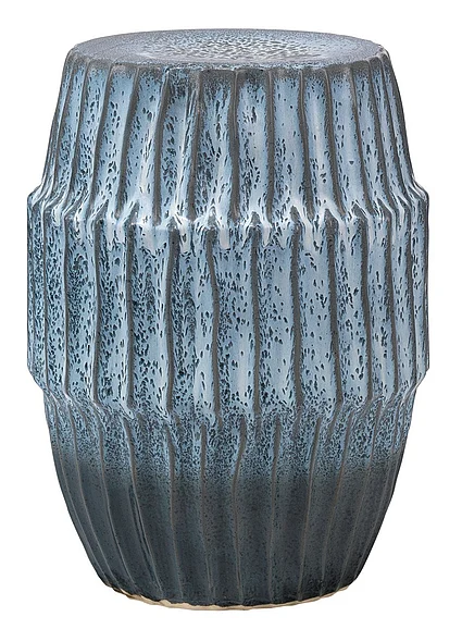 Jamie Young Jamie Young Algae Ceramic Indoor/Outdoor Side Table, Blue 20ALGA-STBL