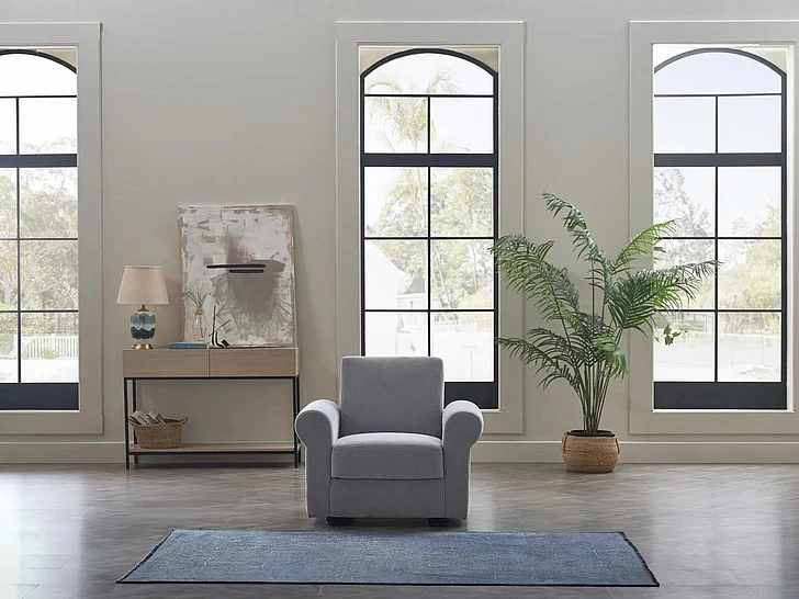 Bellona Furniture Elita S Armchair in Koopsi Light Gray 20ETA1E00200003