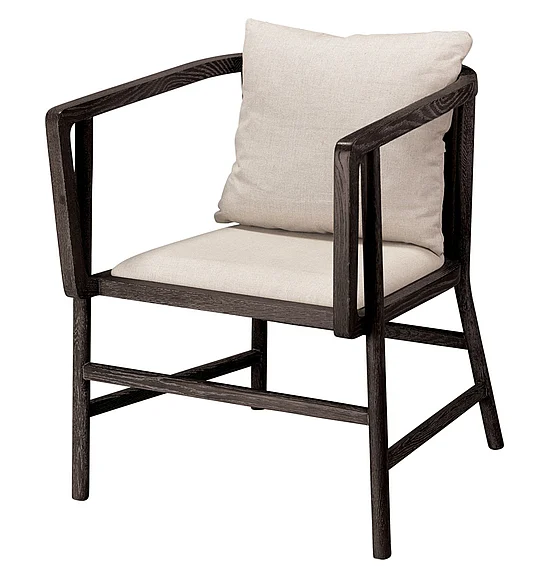 Jamie Young Jamie Young Grayson Wood Arm Chair 20GRAY-CHGR