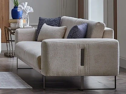 Bellona Furniture Mirante Loveseat in Beatto Cream 20MIT2D00300001