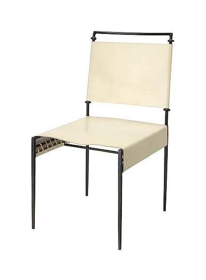 Jamie Young Jamie Young Sweetwater Leather Dining Chair 20SWEE-DCWH