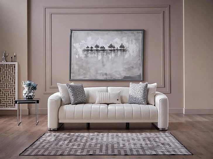 Bellona Furniture Venice Sofa in Merit Cream 20VEX3D00400002