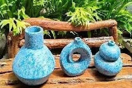 Uma Decorative Vase (Set of 4) in Blueburn 21000
