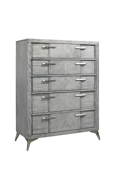 Emma Mason Signature Heirloom Haven 5 Drawer Chest in Gray