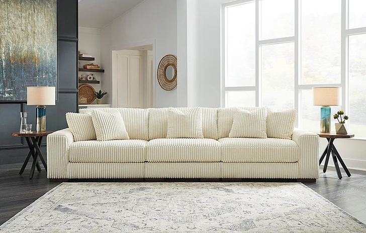 Lindyn 3-Piece Sectional Sofa in Ivory