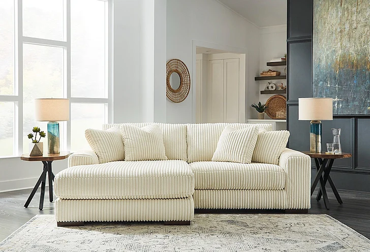 Lindyn 2-Piece Sectional with LAF Chaise in Ivory
