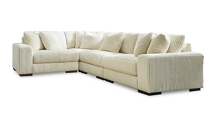 Lindyn 4-Piece Sectional Set in Ivory