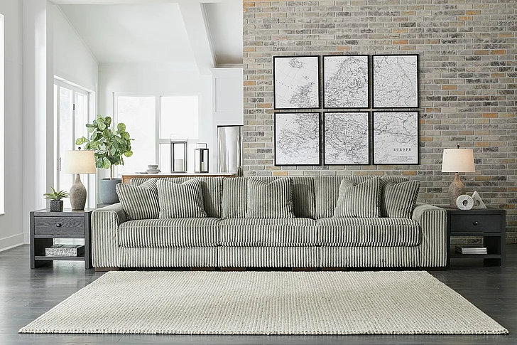 Lindyn 3-Piece Sectional Sofa in Fog