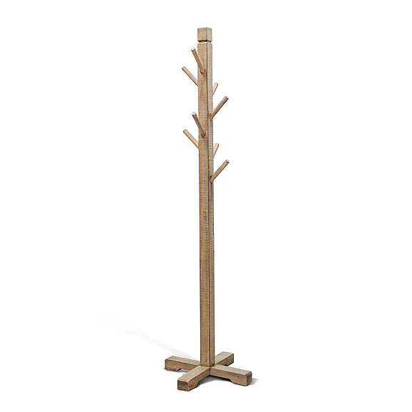 Sunny Designs Marina Traditional Solid Wood Hat Rack with 8-Prong Hooks in Beach Pebble 2113BP