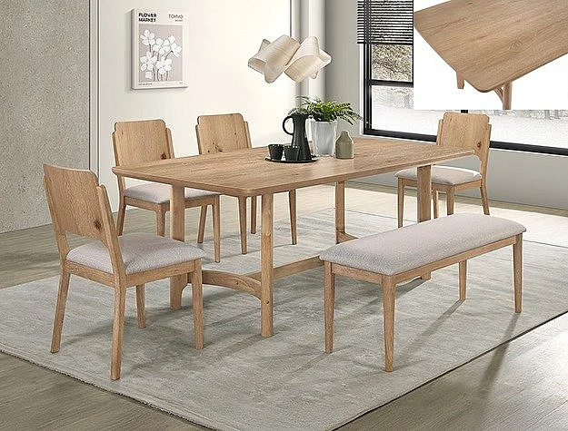 Crown Mark Arden 6pc Dining Room Set