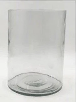 Uma Glass Wide Decorative Vase in Clear 21361
