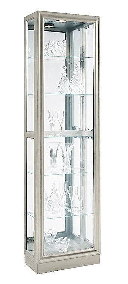 Pulaski Platinum Metallic Right Side Entry Curio 21455 PROMO