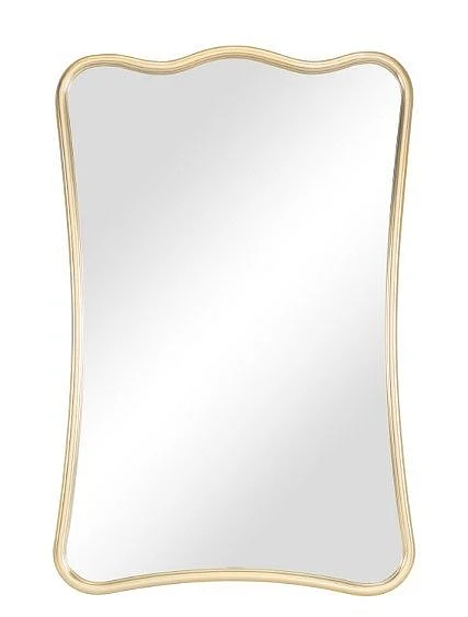 Uma Gold Metal Rectangular Room Wall Mirror 21497
