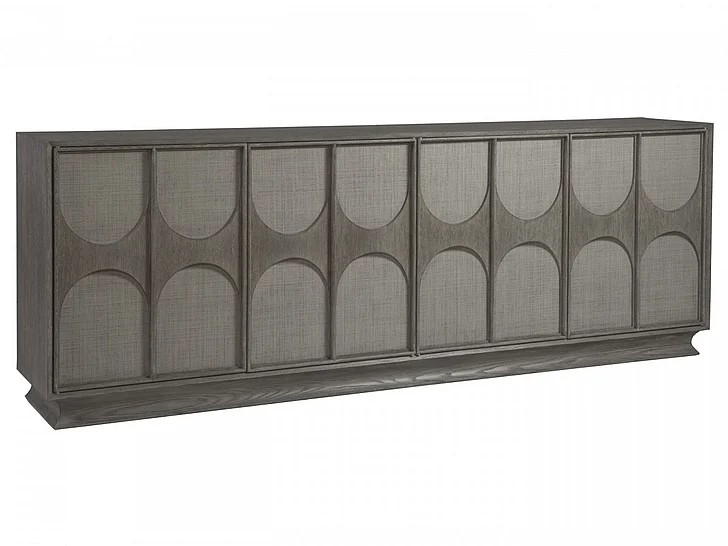 Artistica Home Signature Designs Monstuart Long Media Console/Buffet in Warm Grey 2150-907