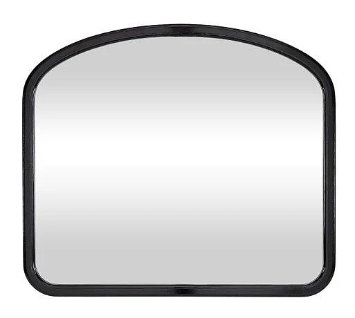 Uma Wood Glossy Room Wall Mirror in Black 21515