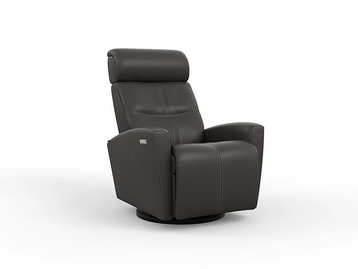 Fjords Relax Milan Small Swivel/Glider Recliner in AL Slate 215116P-543 CUSTOM ITEM