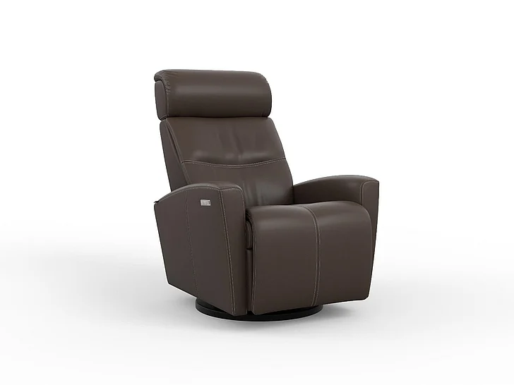 Fjords Relax Milan Small Swivel/Glider Recliner in AL Brown 215116P-553 CUSTOM ITEM