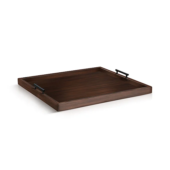 Sunny Designs Tessa Square Tessa Ottoman Tray in Coffee Bean 2152CB