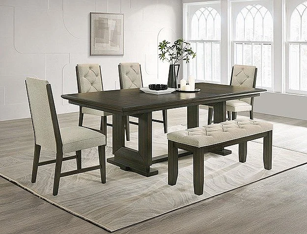 Crown Mark Herbert 6pc Rectangular Dining Room Set