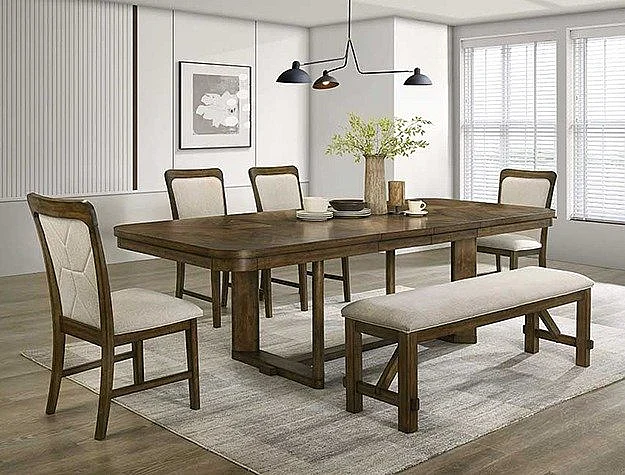 Crown Mark Furniture Broadmoor 6pc Dining Room Set