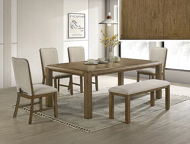 Crown Mark Cockrell 6pc Rectangular Dining Room Set