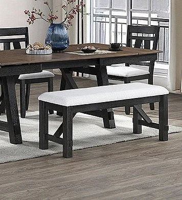 Crown Mark Maribelle Bench in Wheat Charcoal 2158WC-BENCH