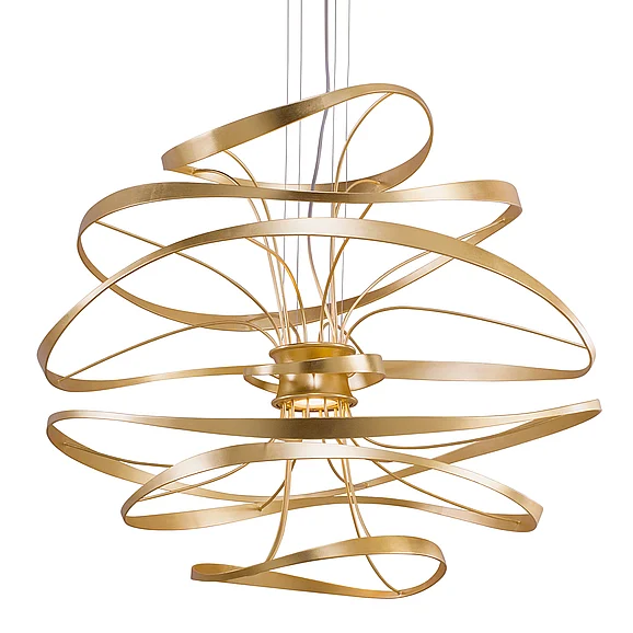 Corbett Lighting Calligraphy Chandelier 216-44-GL/SS