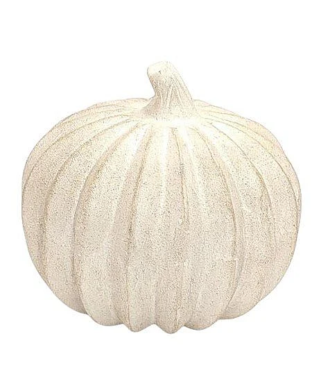 Uma Cream Paper Mache Fruit Pumpkin Decorative Sculpture (Set of 2) 21631