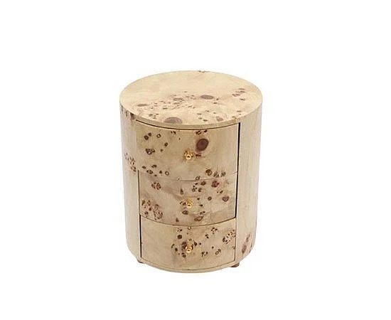 Uma Wooden Handmade 3 Drawer Room Box with Brown Accents in Light Brown 21711