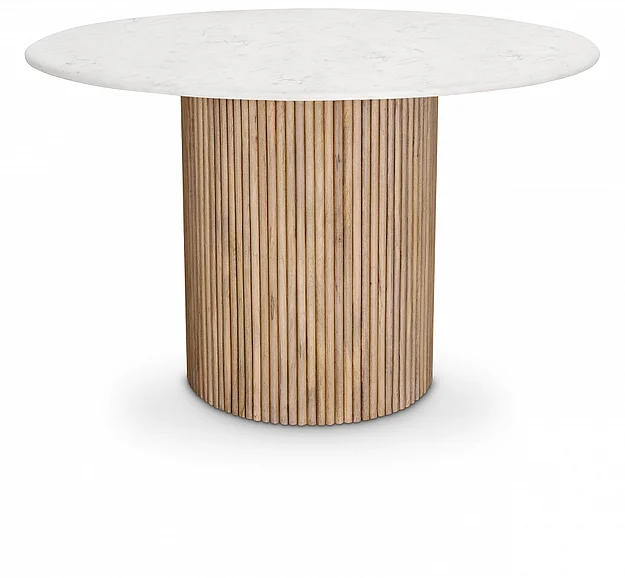 Meridian Oakhill Marble Dining Table in Natural 757-T
