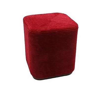 Uma Red Velvet Upholstered Room Ottoman 21753