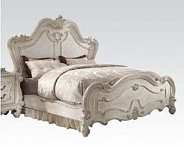 Acme Versailles King Bed in Bone White 21757EK