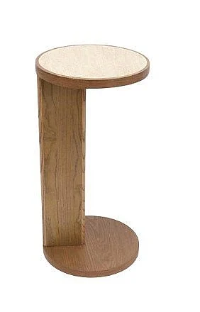 Uma Brown Wood Side End Accent Table with Natural Wood Grains 21779