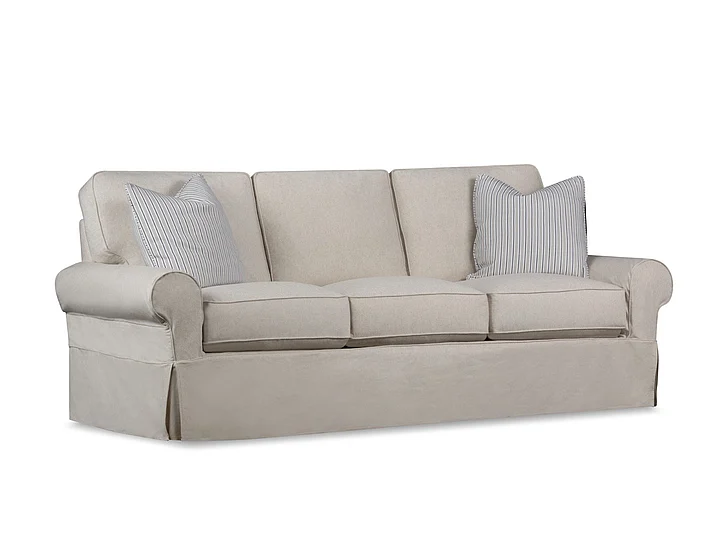 Klaussner Cozy Kate Slipcover Sofa in Beige