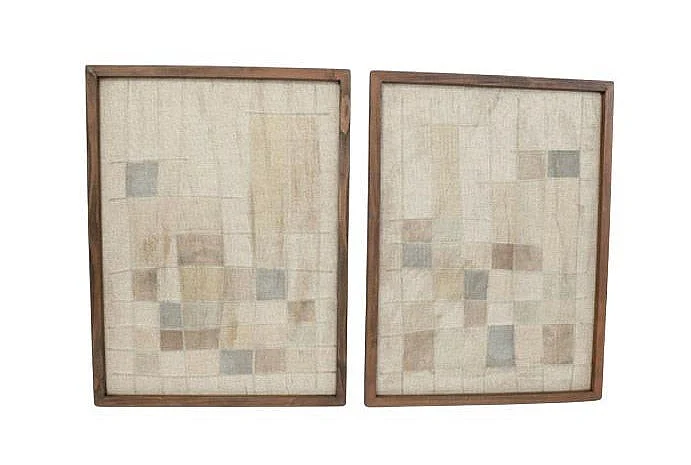 Uma Wood Framed Wall Art (Set of 2) 21849
