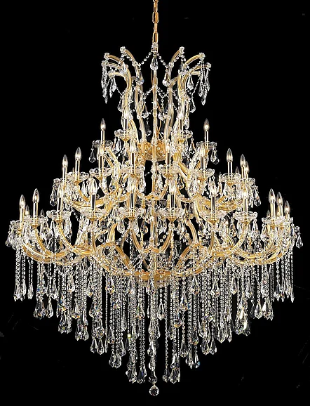 Elegant Maria Theresa 49 Light Gold Chandelier Clear Royal Cut Crystal 2801G60G/RC