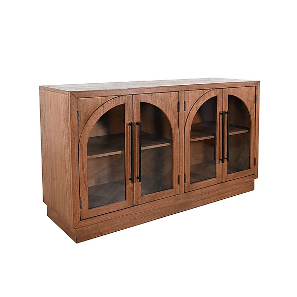 Sunny Designs Double Arch Accent Cabinet in Cinder 2190CD