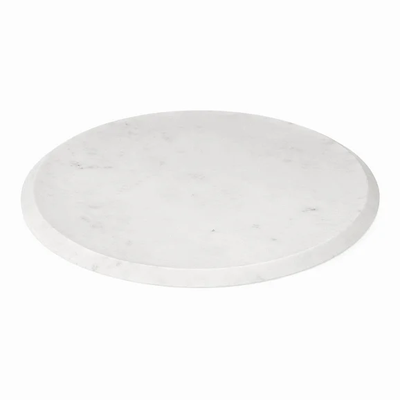 UMA White Marble Decor Tray with Gray Accents 21953