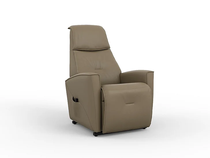 Fjords Relax Austin Large Lift Chair Motorized Headrest in NL Stone 220216PH-130 CUSTOM ITEM