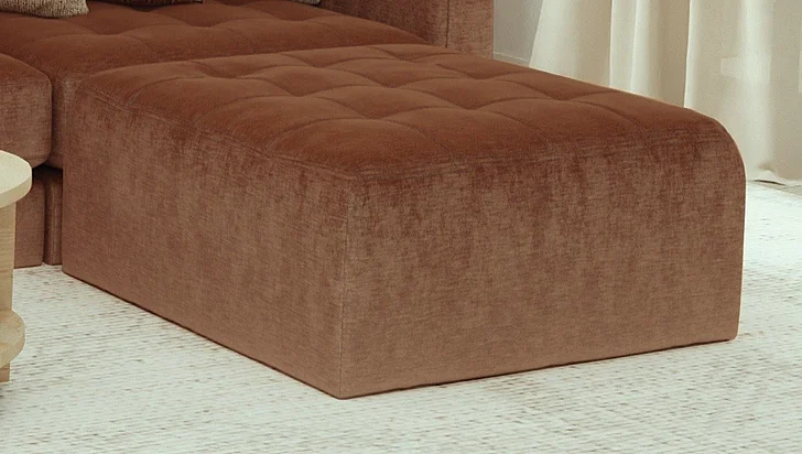 Jackson Kimpton Cocktail Ottoman in Henna 221512/1930-39/0-0
