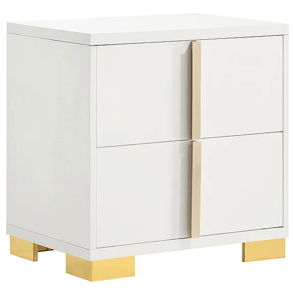 Coaster Marceline 2-drawer Nightstand White in White 222932