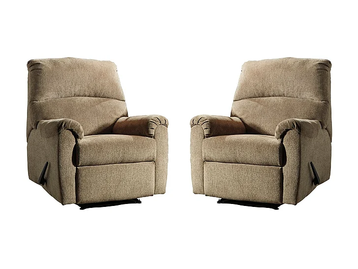 Nerviano Recliner in Mocha 1080129 (Set of 2)