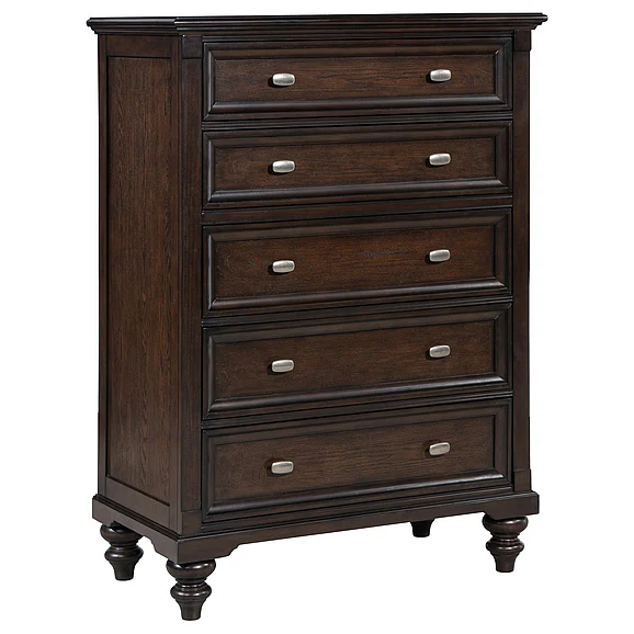 Coaster Andover 5-Drawer Chest of Drawers Dark Oak 223635
