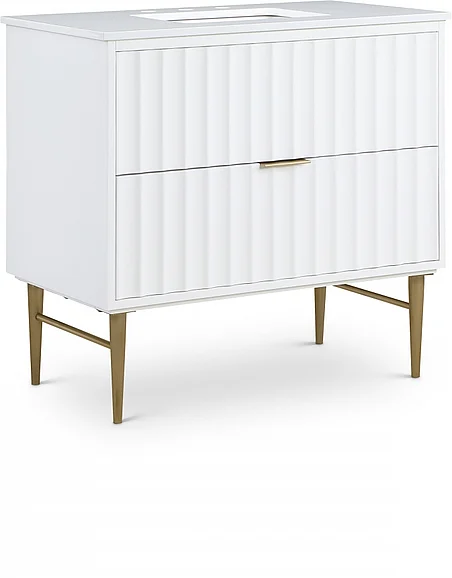 Meridian Modernist 36" Bathroom Vanity in White 401White-36