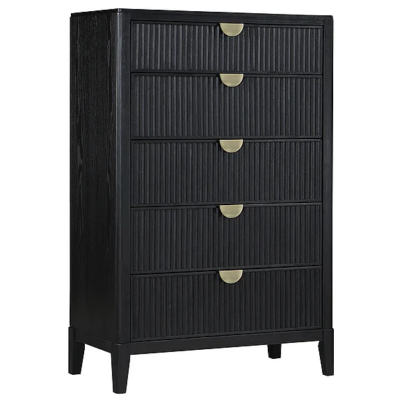 Coaster Brookmead 5-drawer Bedroom Chest Black in Black 224715